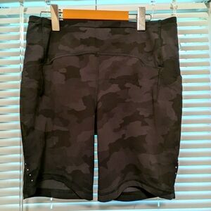 lululemon athletica Black Camo Bike Shorts